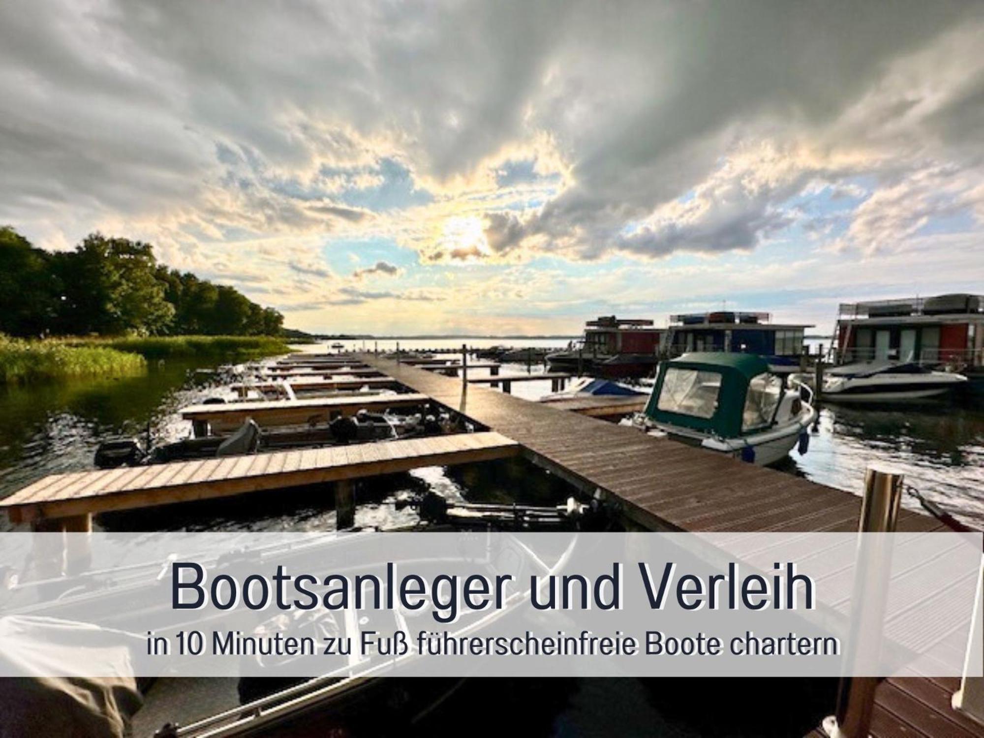 Strandhaus Mathea - Ruhige Lage Direkt Am Fleesensee - Parkplatz, Kamin, Sauna - Familienfreundlich Unter Gohren Luaran gambar