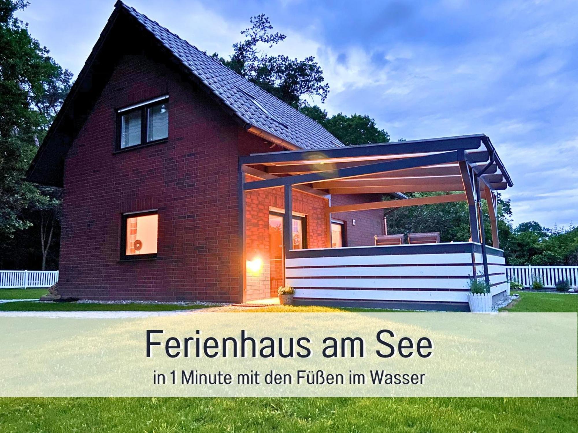 Strandhaus Mathea - Ruhige Lage Direkt Am Fleesensee - Parkplatz, Kamin, Sauna - Familienfreundlich Unter Gohren Luaran gambar